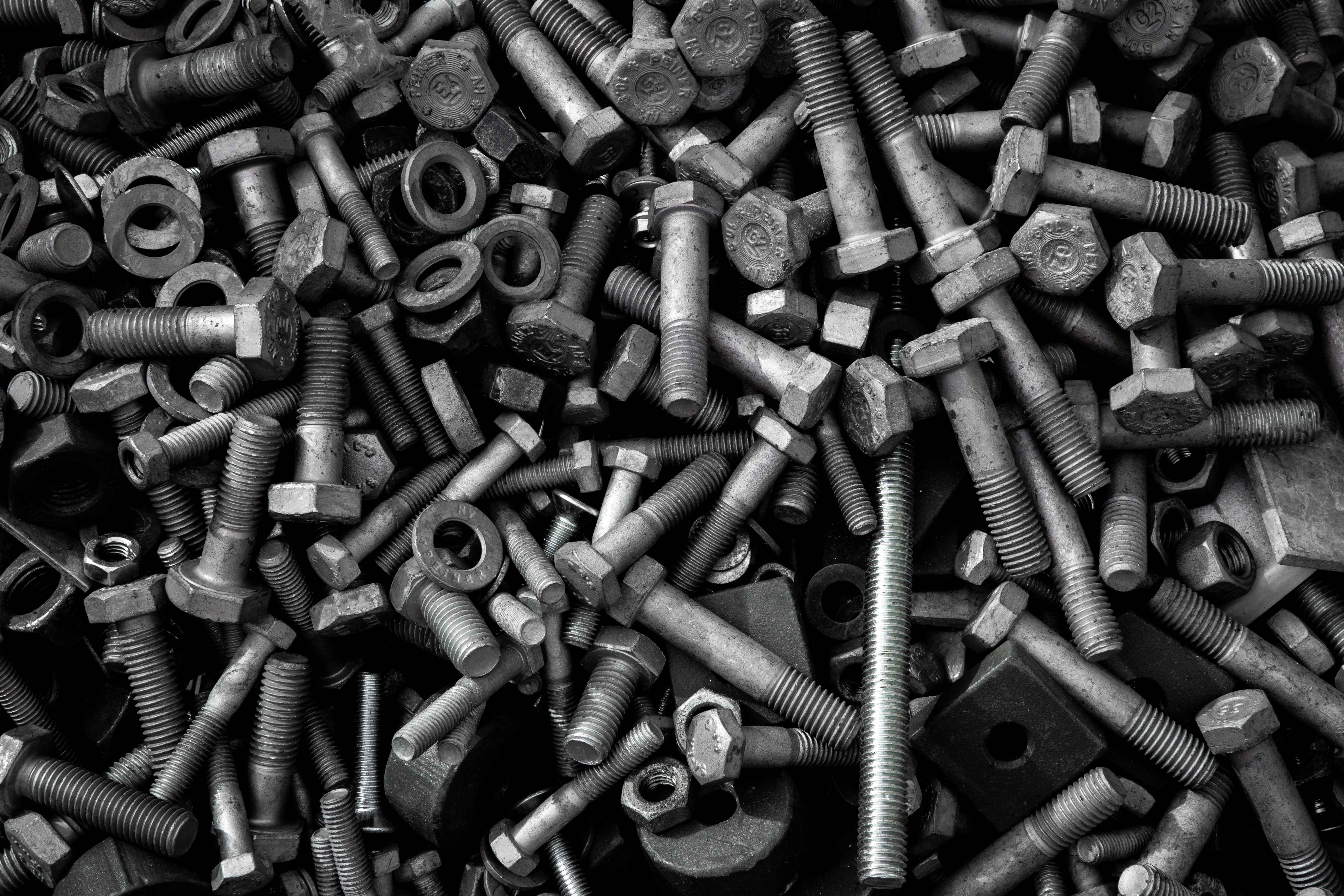 High-tensile hex bolts and nuts